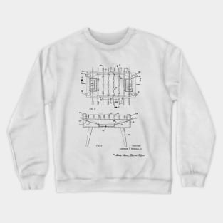 Soccer Table Vintage Patent Hand Drawing Crewneck Sweatshirt